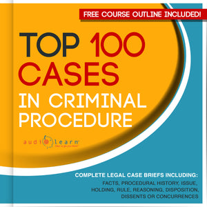Top 100 Cases in Criminal Procedure: Legal Briefs audio crash course