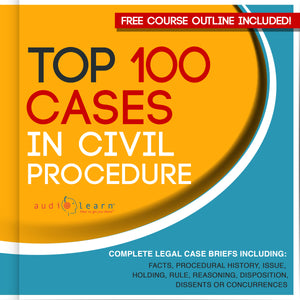 Top 100 Cases in Civil Procedure: Legal Briefs audio crash course